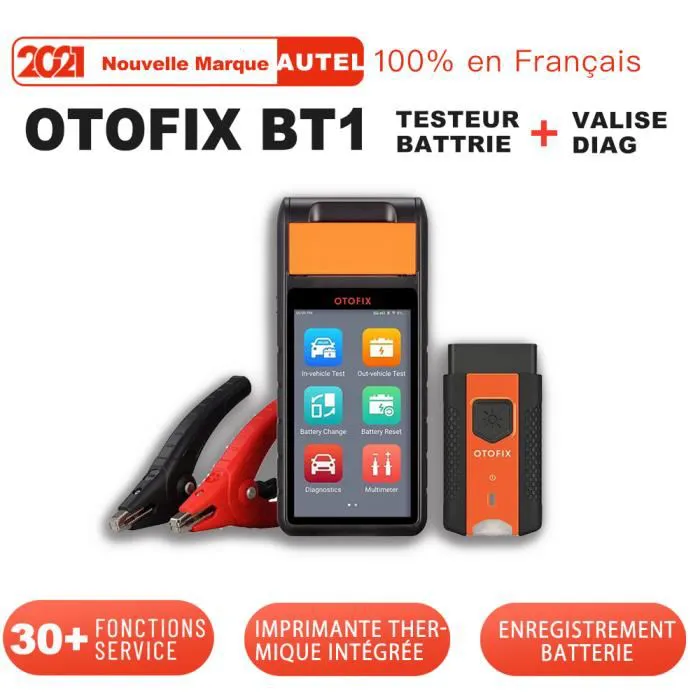 2022 Autel OTOFIX BT1 Testeur Batterie+Valise Diagnostic